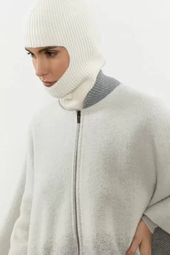 Store Peserico Balaclava In Lana Seta Cashmere