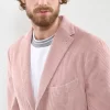 Discount Peserico Blazer A 3 Bottoni In Velluto Di Cotone Melange