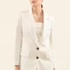 Clearance Peserico Blazer Monopetto In Cady Enver Satin