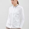 Discount Peserico Camicia Comfort Con Collo Ricamato