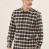 Clearance Peserico Camicia In Cotone Garzato Con Tasche Applicate