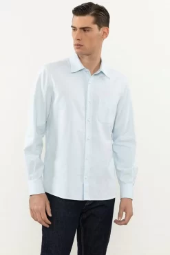 Outlet Peserico Camicia In Oxford Di Cotone Lavato