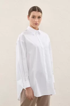 Flash Sale Peserico Camicia Over In Popeline Di Cotone