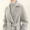 Clearance Peserico Cappotto In Panno Diagonale Di Lana E Lurex