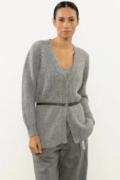 Best Sale Peserico Cardigan In Filato Nuvola Misto Alpaca Suri