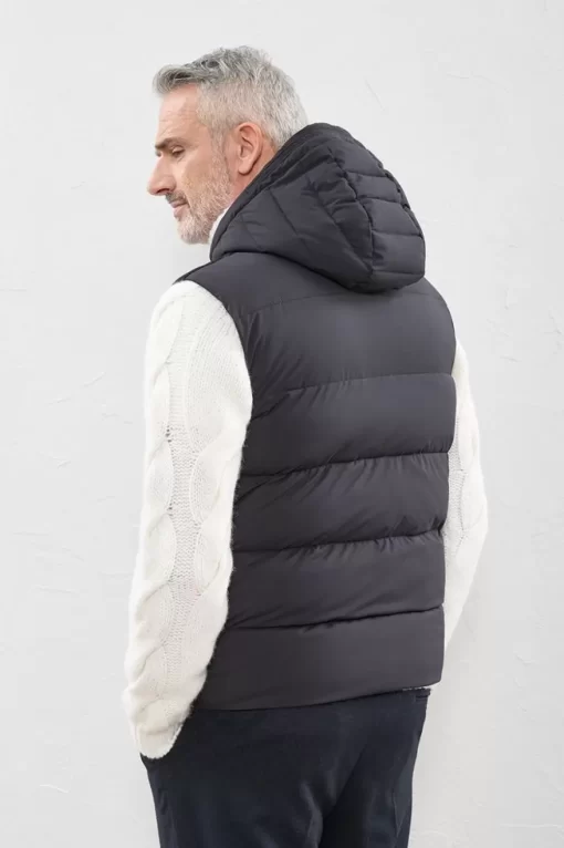 Cheap Peserico Gilet Bimaterico Imbottito In Piuma