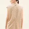 Hot Peserico Gilet Smoking In Velluto Ricamato Con Paillettes