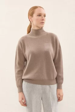 Cheap Peserico Maglia A Collo Alto In Lana, Seta E Cashmere