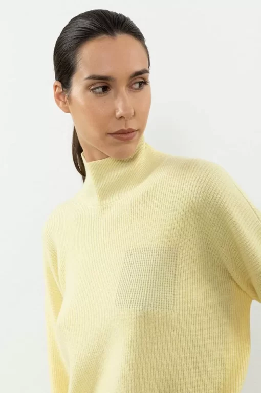 Best Peserico Maglia A Collo Alto In Lana, Seta E Cashmere