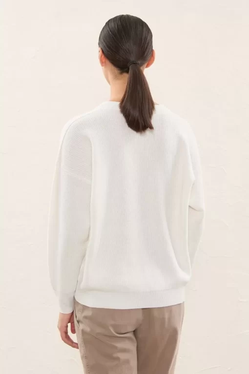 Online Peserico Maglia A V In Lana, Seta E Cashmere