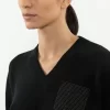 New Peserico Maglia A V In Lana, Seta E Cashmere