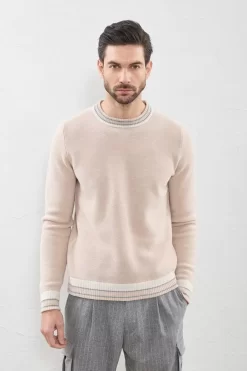 Store Peserico Maglia In Lana E Cashmere Lavorazione Nido D'Ape