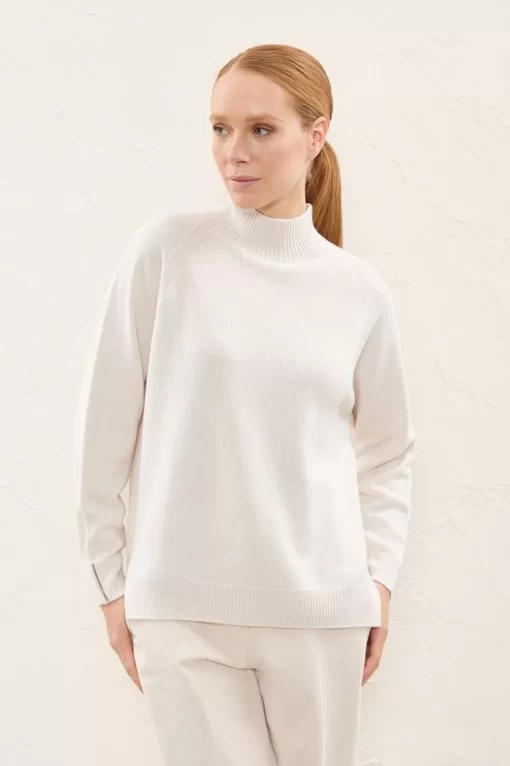 Online Peserico Maglia In Lana, Seta E Cashmere