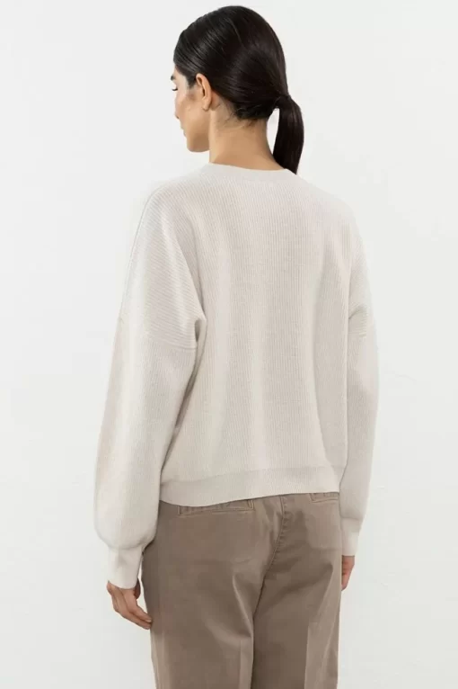 Online Peserico Maglia In Lana, Seta E Cashmere Con Punto Luce