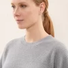 Store Peserico Maglia In Lana, Seta E Cashmere Con Punto Luce