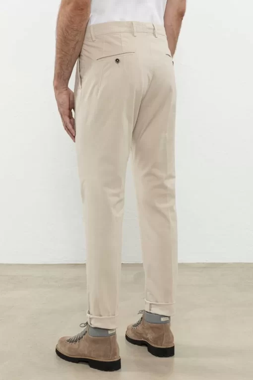 Discount Peserico Pantalone Chino In Cotone Tinto In Capo