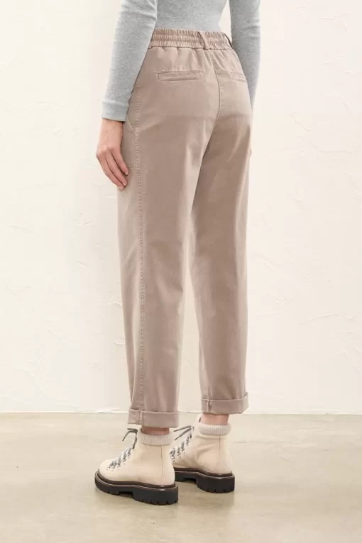 Discount Peserico Pantalone Fatigue In Gabardina Di Cotone Stretch