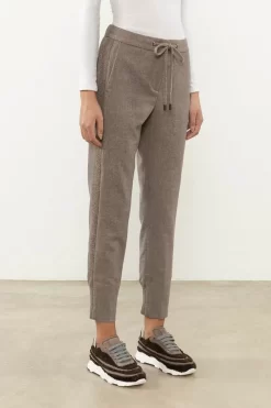 Shop Peserico Pantalone Jogger In Flanella