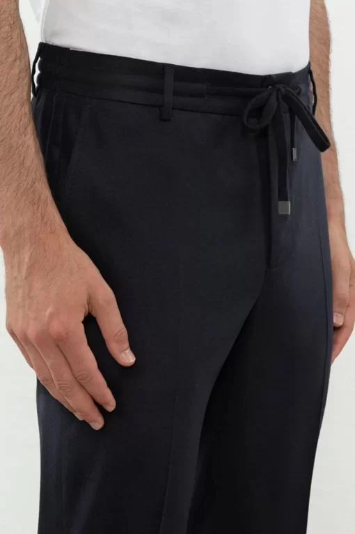 Best Sale Peserico Pantalone Jogger In Flanella Di Pura Lana Vergine