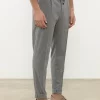 Online Peserico Pantalone Jogger In Flanella Gessata