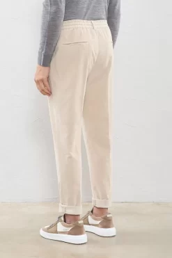 Cheap Peserico Pantalone Jogger In Velluto Tinto In Capo