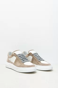 Sale Peserico Sneakers In Pelle Con Inserti In Suede E Nabuk