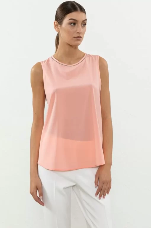 Best Sale Peserico Top In Crepe De Chine