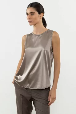 Flash Sale Peserico Top In Raso Di Seta