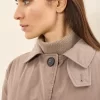 Flash Sale Peserico Trench In Cotone Mano Pesca Wr Imbottito