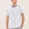 Store Peserico T-Shirt In Jersey Di Puro Cotone Mako