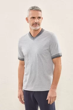 Fashion Peserico T-Shirt In Jersey Di Puro Cotone Mako