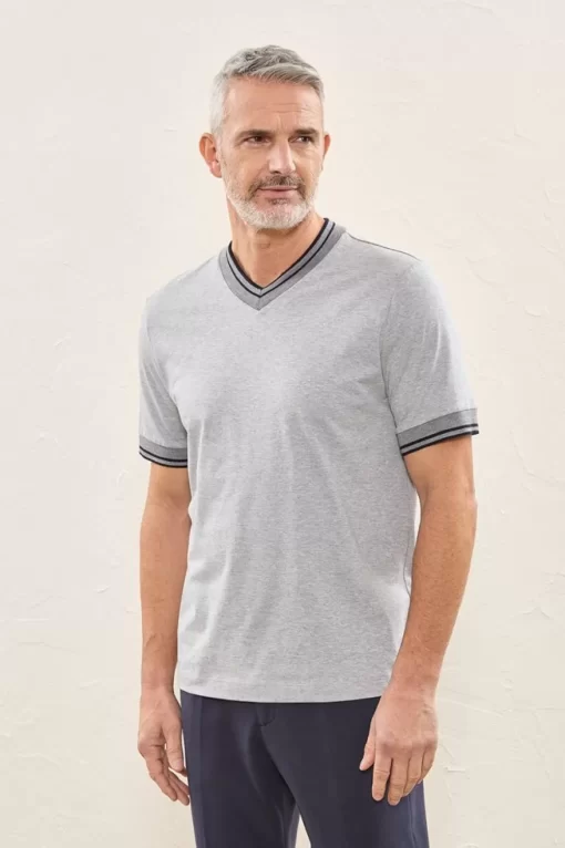 Fashion Peserico T-Shirt In Jersey Di Puro Cotone Mako