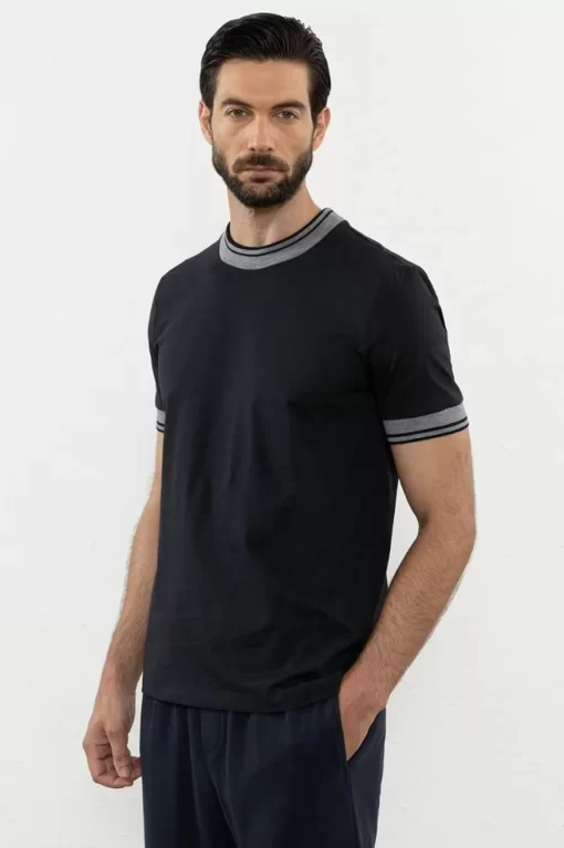 Online Peserico T-Shirt Stampata In Cotone Mako