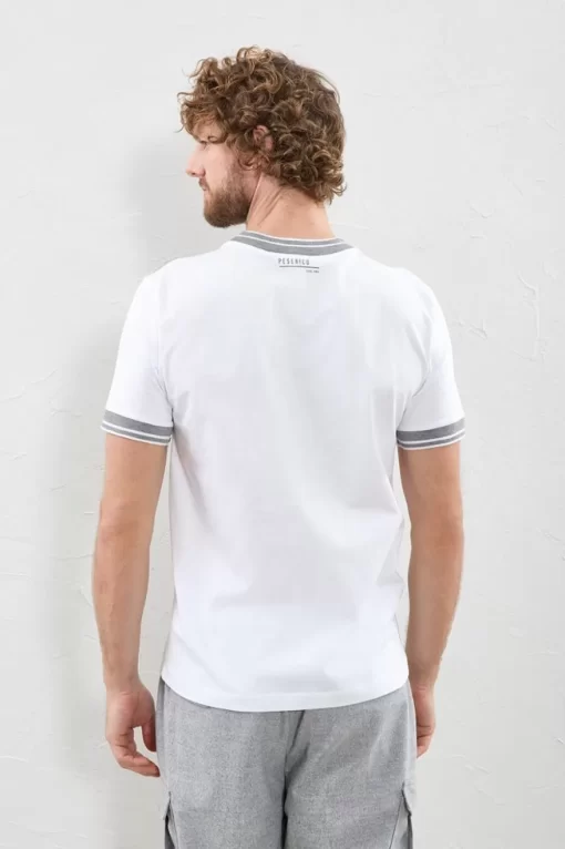 Sale Peserico T-Shirt Stampata In Cotone Mako